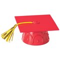 Cakedrake Gradutaion Theme Cake Topper, Red Grad Cap with Tassels-Cake Decor Lay-On 2/PKG cake topper decor CD-DCP-13063-2/PKG